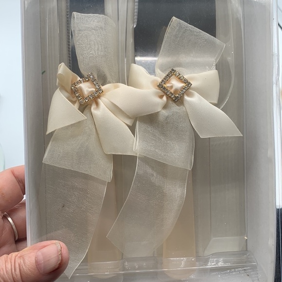 Wedding Cake Server Set w rhinestone, new in box - Picture 4 of 5
